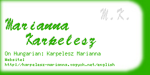 marianna karpelesz business card
